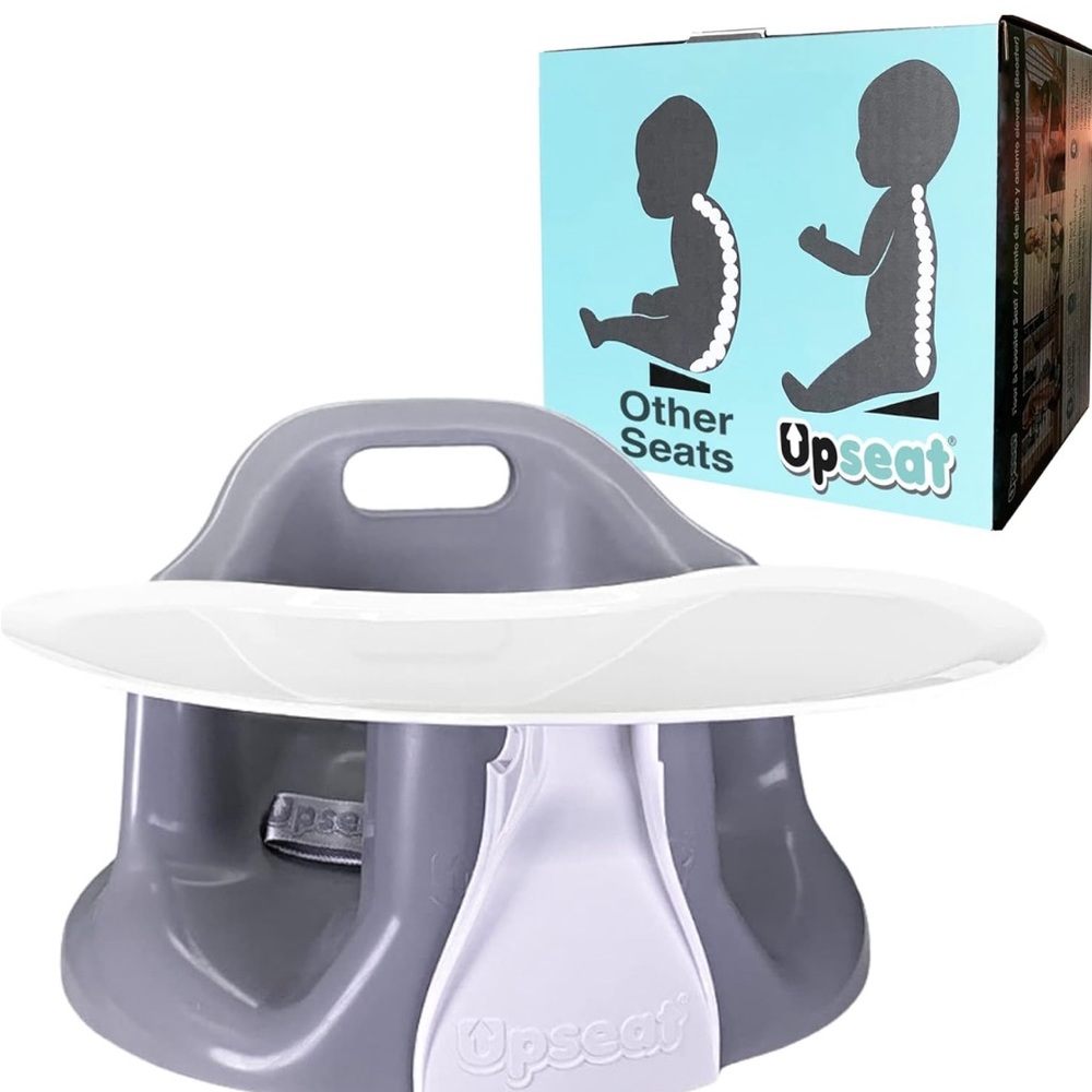 Upseat Baby Floor Seat Booster Chair for Sitting Up with Removable Tray